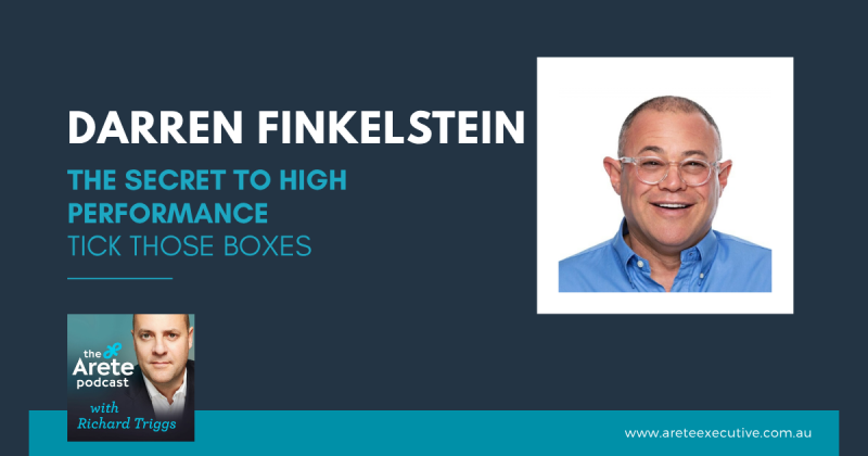 Darren Finkelstein – International Accountability Coach, Advisor, Mentor and Author/Speaker – Tick Those Boxes